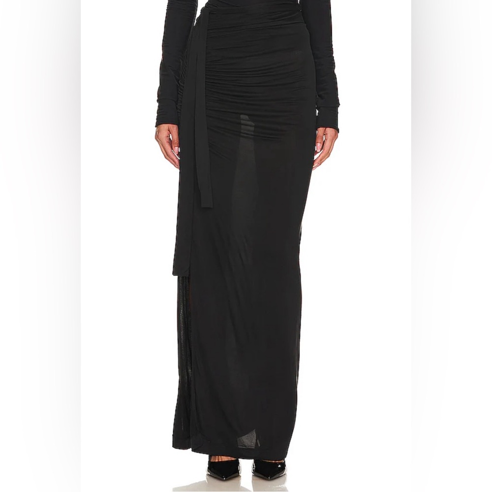 GAIGE81 Hania Sheer Skirt in Black, size 38